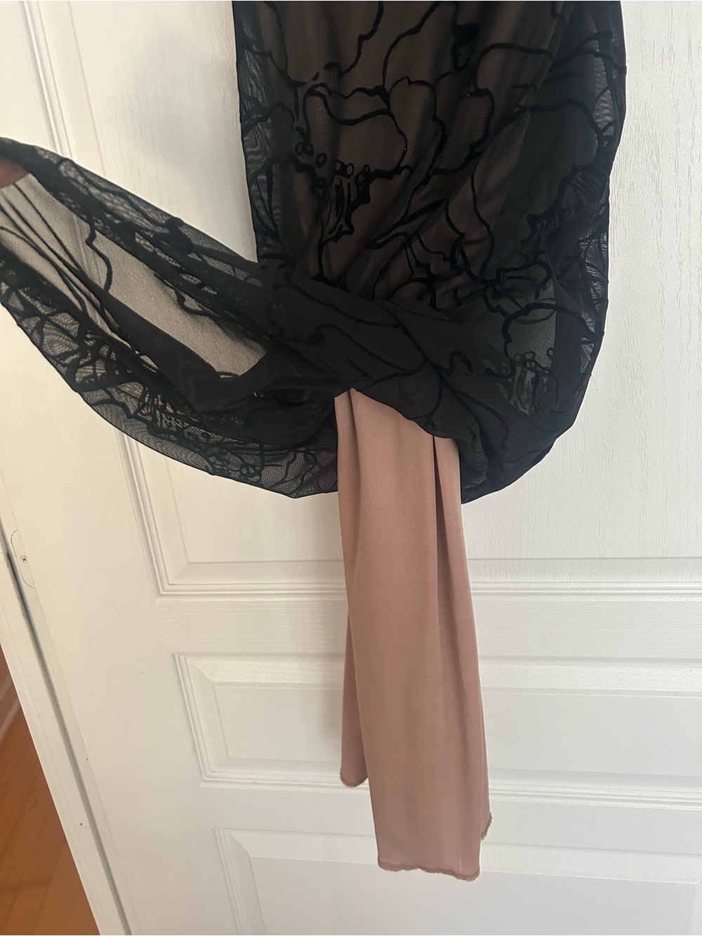 Lovely Day Black Floral Midi Slip Dress - Picture 4 of 5